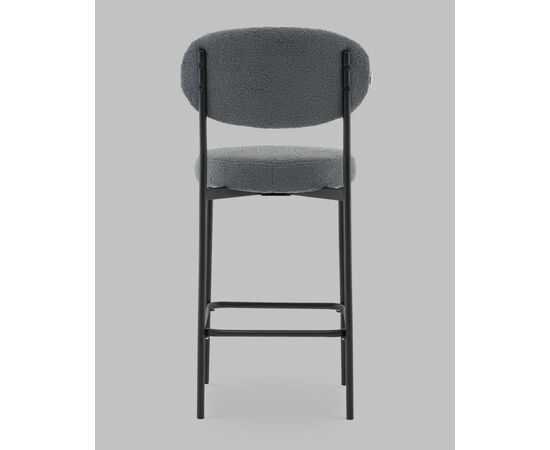 Стул полубарный Бриф DD букле темно-серый, изображение 6 | Интернет магазин мебели и декора LifeDekor