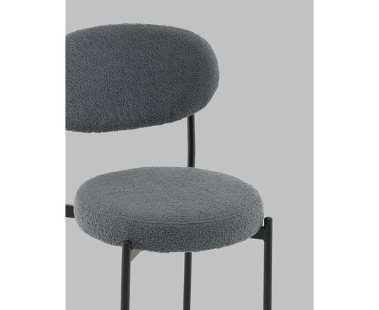 Стул полубарный Бриф DD букле темно-серый, изображение 7 | Интернет магазин мебели и декора LifeDekor
