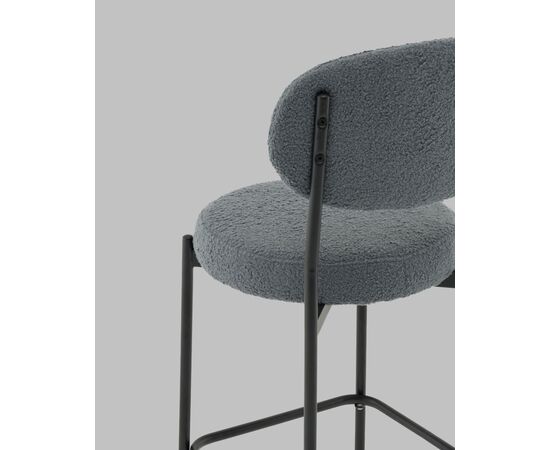 Стул полубарный Бриф DD букле темно-серый, изображение 8 | Интернет магазин мебели и декора LifeDekor