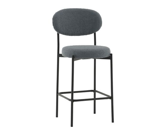Стул полубарный Бриф DD букле темно-серый | Интернет магазин мебели и декора LifeDekor
