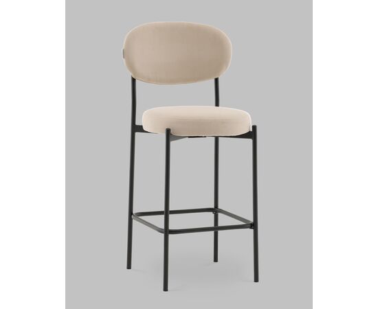 Стул Полубарный Бриф DD велюр бежевый, изображение 2 | Интернет магазин мебели и декора LifeDekor