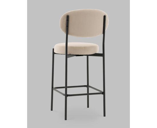 Стул Полубарный Бриф DD велюр бежевый, изображение 6 | Интернет магазин мебели и декора LifeDekor