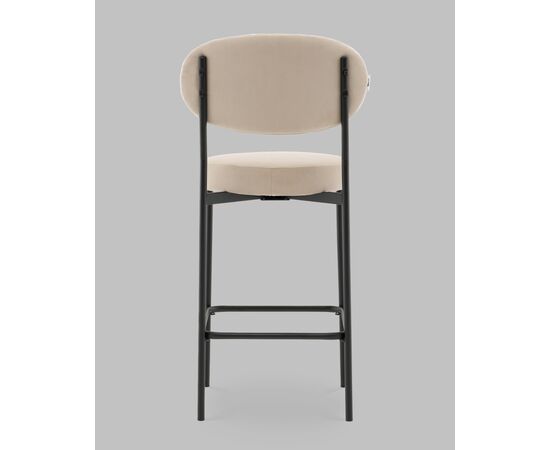 Стул Полубарный Бриф DD велюр бежевый, изображение 5 | Интернет магазин мебели и декора LifeDekor