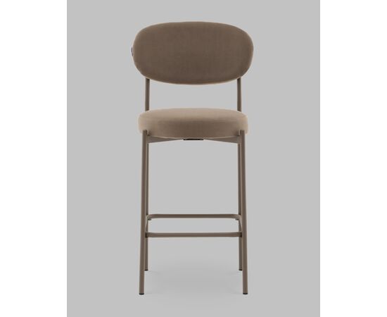 Стул Полубарный Бриф DD велюр капучино каркас капучино муар, изображение 3 | Интернет магазин мебели и декора LifeDekor