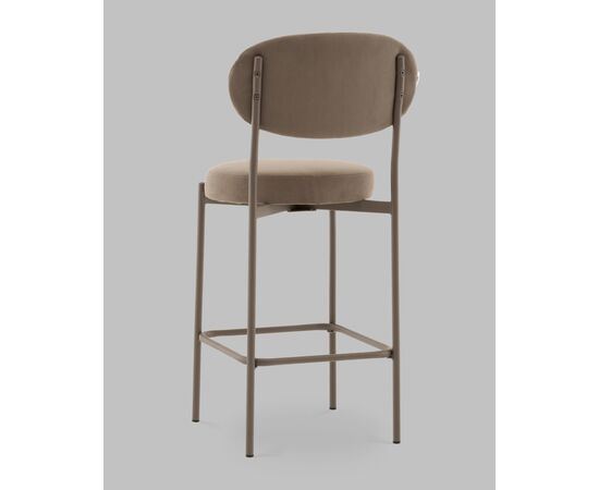 Стул Полубарный Бриф DD велюр капучино каркас капучино муар, изображение 5 | Интернет магазин мебели и декора LifeDekor