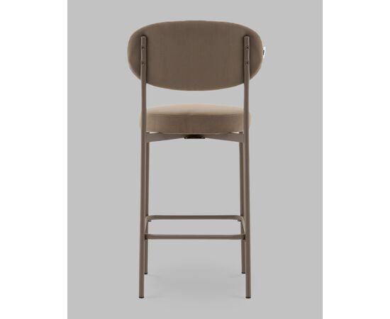 Стул Полубарный Бриф DD велюр капучино каркас капучино муар, изображение 6 | Интернет магазин мебели и декора LifeDekor