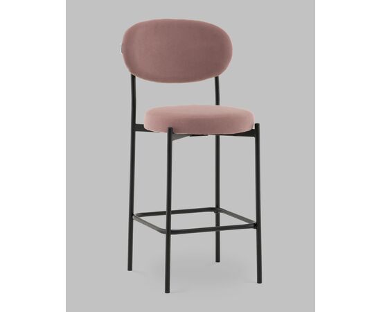 Стул Полубарный Бриф DD велюр пыльно-розовый, изображение 2 | Интернет магазин мебели и декора LifeDekor