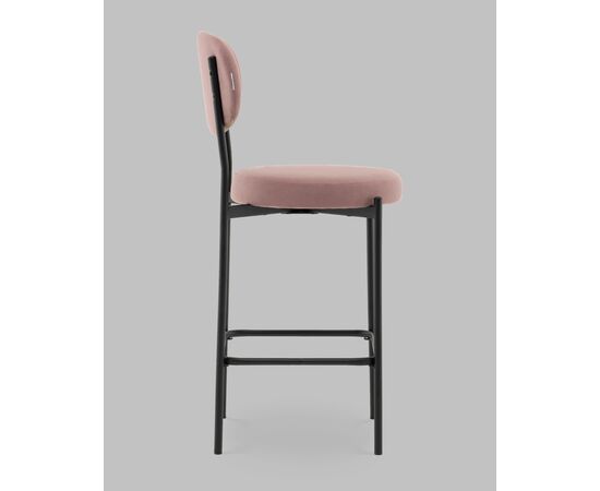Стул Полубарный Бриф DD велюр пыльно-розовый, изображение 4 | Интернет магазин мебели и декора LifeDekor