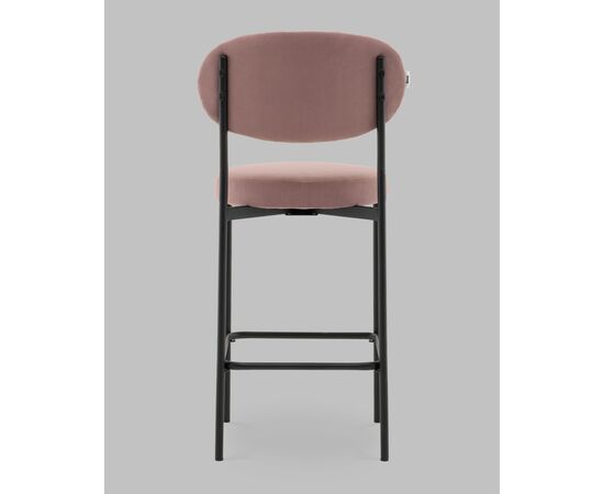 Стул Полубарный Бриф DD велюр пыльно-розовый, изображение 6 | Интернет магазин мебели и декора LifeDekor
