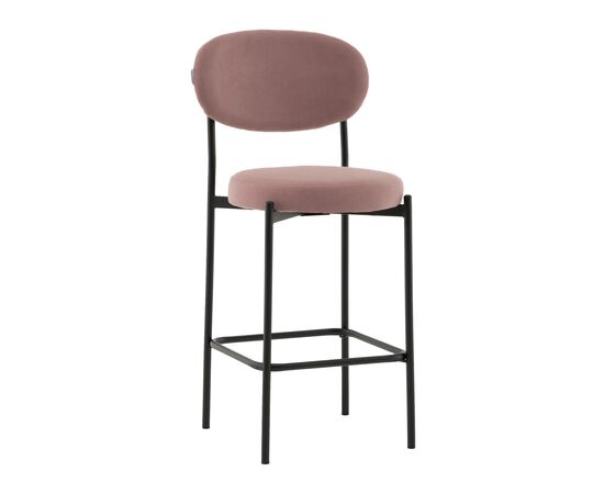 Стул Полубарный Бриф DD велюр пыльно-розовый | Интернет магазин мебели и декора LifeDekor