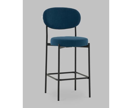 Стул Полубарный Бриф DD велюр синий, изображение 2 | Интернет магазин мебели и декора LifeDekor
