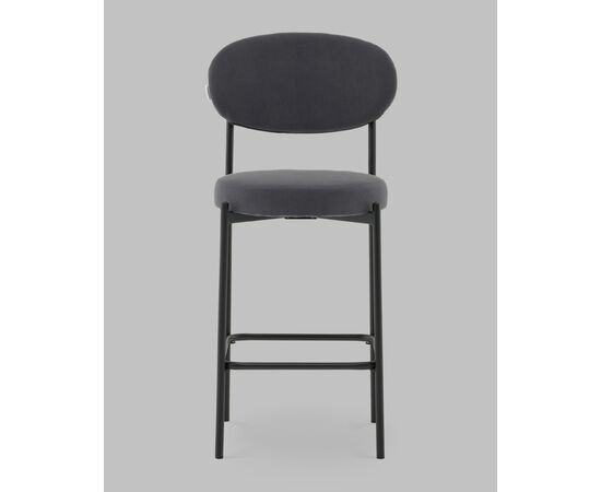 Стул Полубарный Бриф DD велюр тёмно-серый, изображение 3 | Интернет магазин мебели и декора LifeDekor