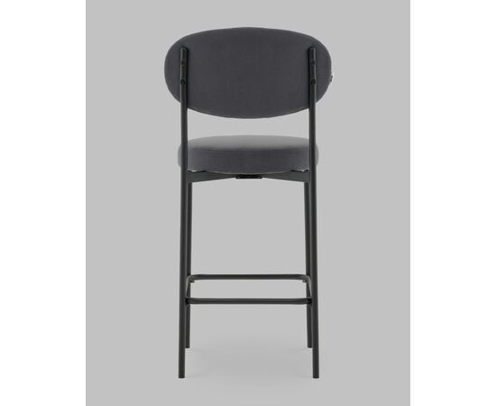 Стул Полубарный Бриф DD велюр тёмно-серый, изображение 6 | Интернет магазин мебели и декора LifeDekor