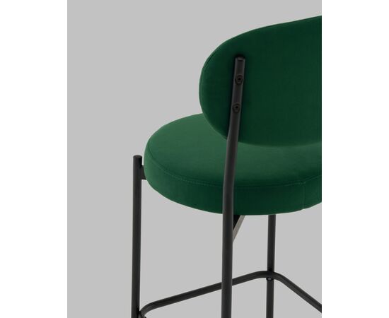 Стул Полубарный Бриф DD велюр зелёный, изображение 8 | Интернет магазин мебели и декора LifeDekor