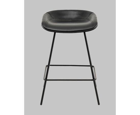 Стул полубарный Фуриоса экокожа чёрный, изображение 3 | Интернет магазин мебели и декора LifeDekor