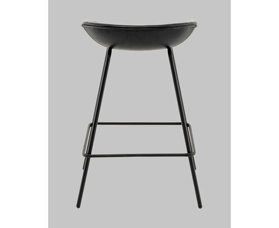 Стул полубарный Фуриоса экокожа чёрный, изображение 5 | Интернет магазин мебели и декора LifeDekor