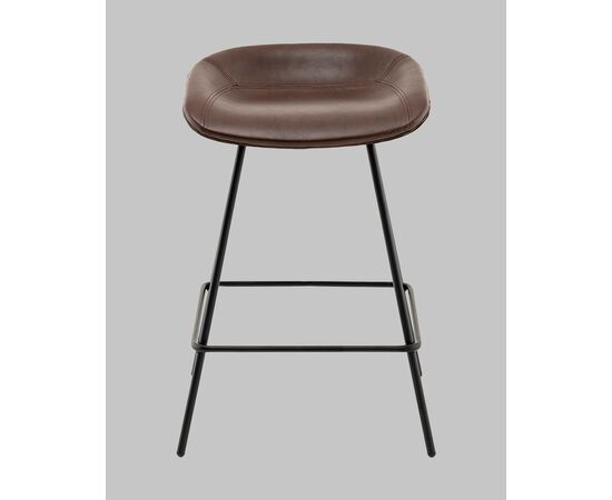 Стул полубарный Фуриоса экокожа коричневый, изображение 3 | Интернет магазин мебели и декора LifeDekor