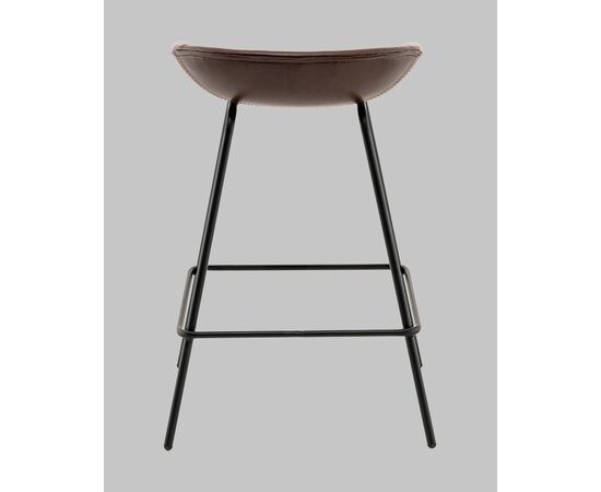 Стул полубарный Фуриоса экокожа коричневый, изображение 5 | Интернет магазин мебели и декора LifeDekor