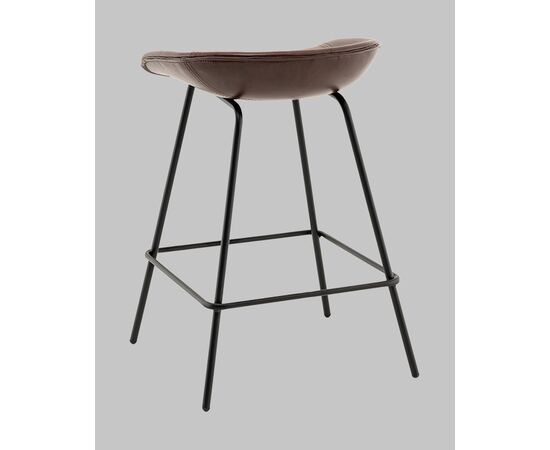 Стул полубарный Фуриоса экокожа коричневый, изображение 6 | Интернет магазин мебели и декора LifeDekor