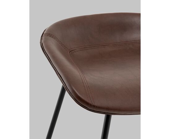 Стул полубарный Фуриоса экокожа коричневый, изображение 8 | Интернет магазин мебели и декора LifeDekor