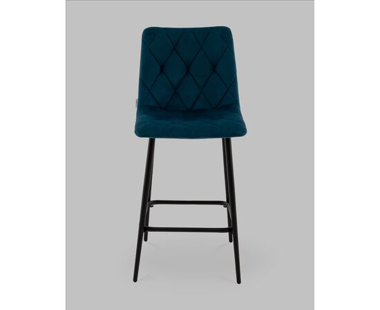 Стул полубарный Одди Diamond велюр синий, изображение 3 | Интернет магазин мебели и декора LifeDekor