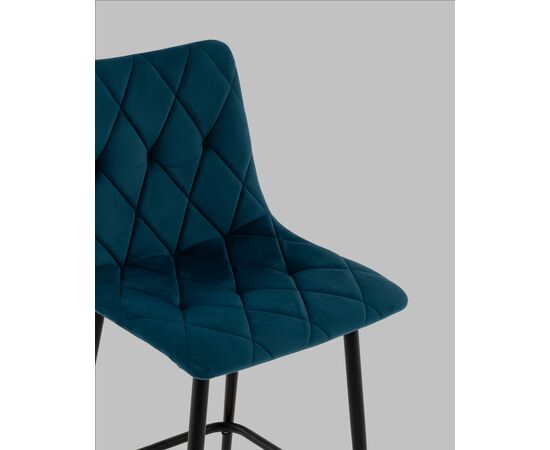 Стул полубарный Одди Diamond велюр синий, изображение 8 | Интернет магазин мебели и декора LifeDekor