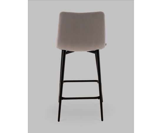 Стул полубарный Одди Diamond велюр светло-серый, изображение 5 | Интернет магазин мебели и декора LifeDekor