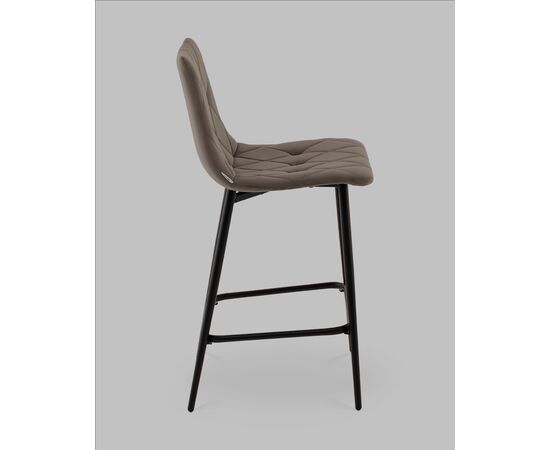 Стул полубарный Одди Diamond велюр темно-серый, изображение 6 | Интернет магазин мебели и декора LifeDekor