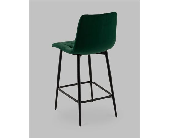 Стул полубарный Одди Diamond велюр темно-зеленый, изображение 6 | Интернет магазин мебели и декора LifeDekor