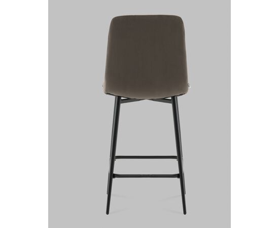 Стул полубарный Одди велюр темно-серый, изображение 5 | Интернет магазин мебели и декора LifeDekor