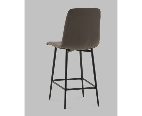 Стул полубарный Одди велюр темно-серый, изображение 6 | Интернет магазин мебели и декора LifeDekor