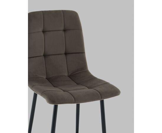 Стул полубарный Одди велюр темно-серый, изображение 8 | Интернет магазин мебели и декора LifeDekor
