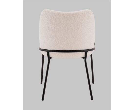 Стул с подлокотниками Кози new ткань букле молочный, изображение 5 | Интернет магазин мебели и декора LifeDekor