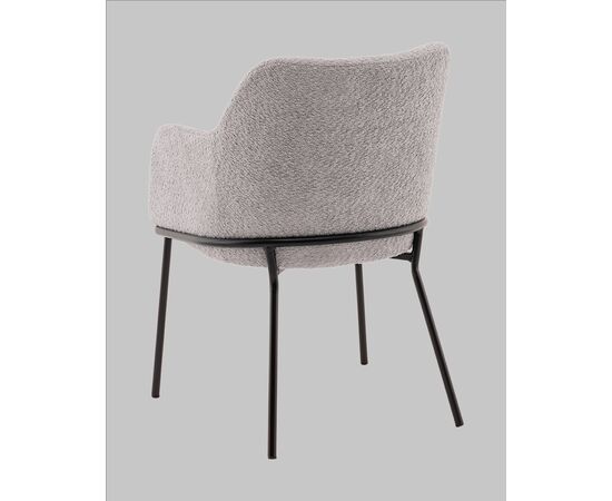 Стул с подлокотниками Кози new ткань букле серый, изображение 7 | Интернет магазин мебели и декора LifeDekor