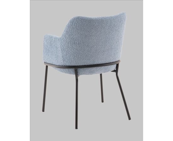 Стул с подлокотниками Кози new ткань букле синий, изображение 7 | Интернет магазин мебели и декора LifeDekor