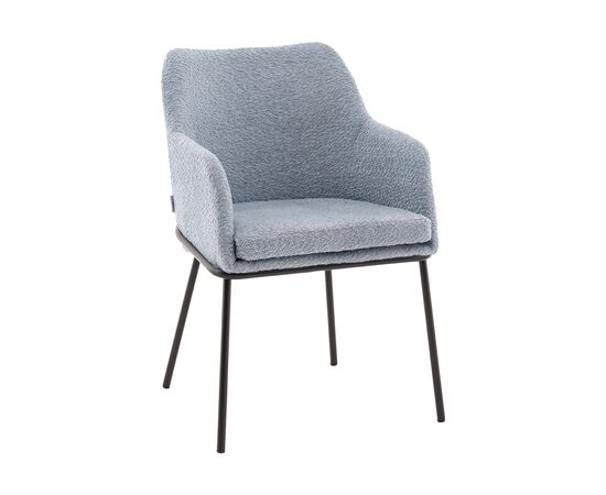 Стул с подлокотниками Кози new ткань букле синий | Интернет магазин мебели и декора LifeDekor