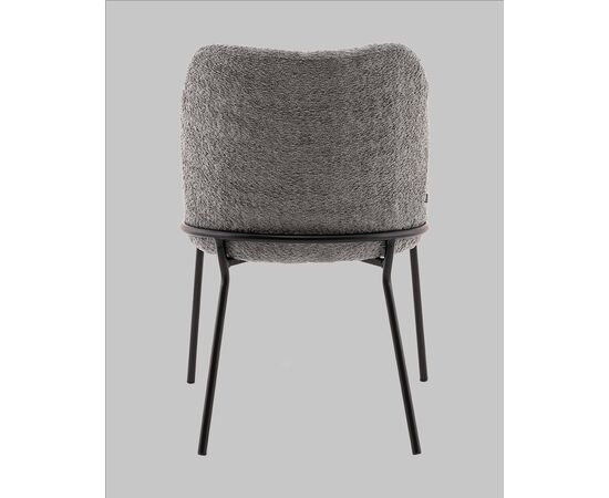 Стул с подлокотниками Кози new ткань букле тёмно-серый, изображение 5 | Интернет магазин мебели и декора LifeDekor