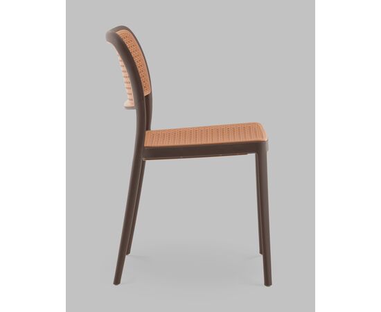 Стул Yona пластиковый коричневый, изображение 4 | Интернет магазин мебели и декора LifeDekor