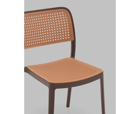 Стул Yona пластиковый коричневый, изображение 8 | Интернет магазин мебели и декора LifeDekor