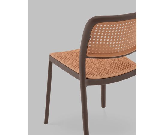 Стул Yona пластиковый коричневый, изображение 7 | Интернет магазин мебели и декора LifeDekor