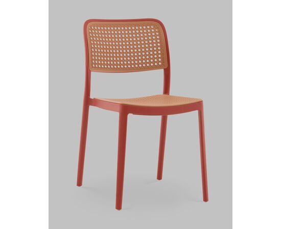 Стул Yona пластиковый красный, изображение 2 | Интернет магазин мебели и декора LifeDekor