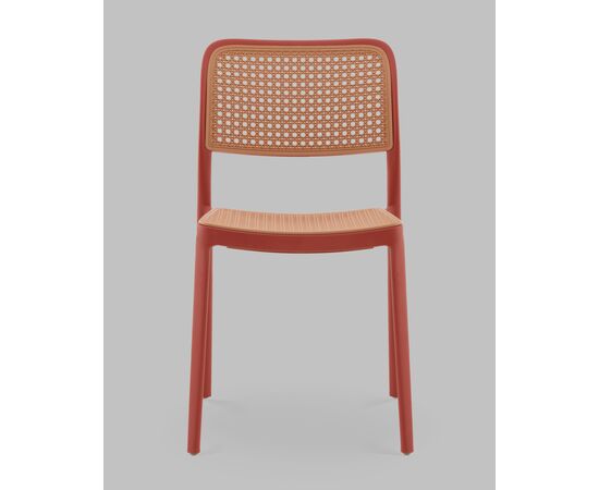 Стул Yona пластиковый красный, изображение 3 | Интернет магазин мебели и декора LifeDekor