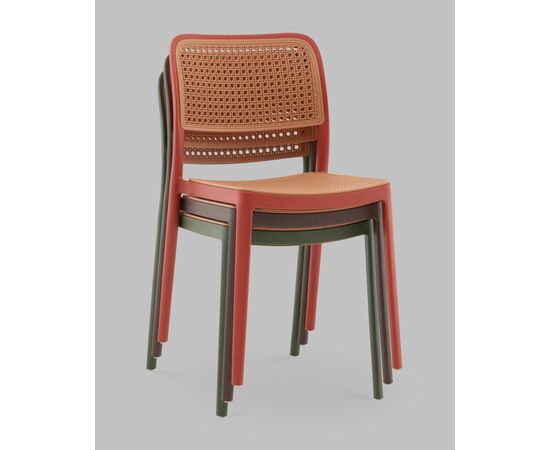 Стул Yona пластиковый зелёный, изображение 9 | Интернет магазин мебели и декора LifeDekor