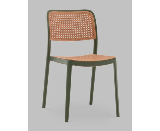 Стул Yona пластиковый зелёный, изображение 2 | Интернет магазин мебели и декора LifeDekor