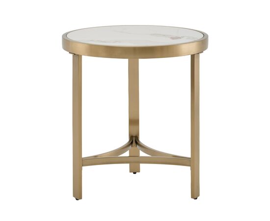 Журнальный столик Адриана 50*50 см светлая керамика | Интернет магазин мебели и декора LifeDekor