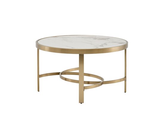 Журнальный столик Адриана 80*80 см светлая керамика | Интернет магазин мебели и декора LifeDekor