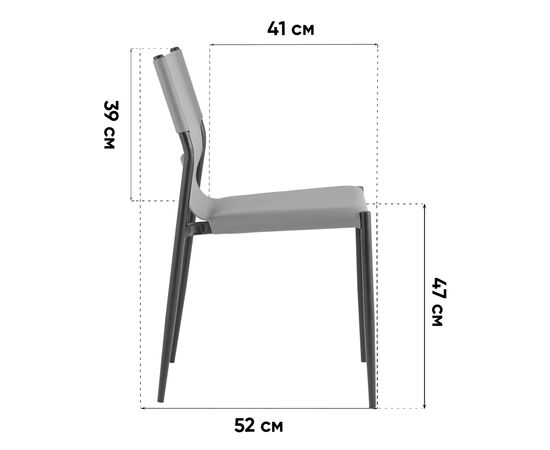 Стул обеденный West коричневый NC, изображение 10 | Интернет магазин мебели и декора LifeDekor