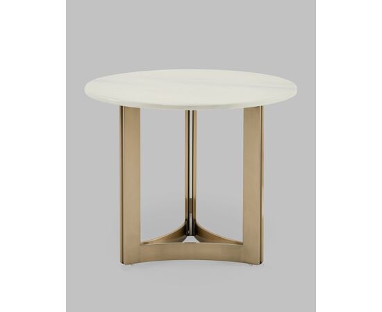 Журнальный столик Кассия 60*60 см светлая керамика, изображение 3 | Интернет магазин мебели и декора LifeDekor