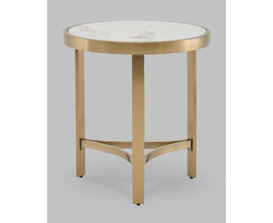 Журнальный столик Адриана 50*50 см светлая керамика, изображение 4 | Интернет магазин мебели и декора LifeDekor