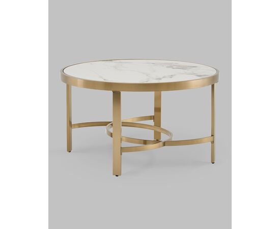 Журнальный столик Адриана 80*80 см светлая керамика, изображение 3 | Интернет магазин мебели и декора LifeDekor